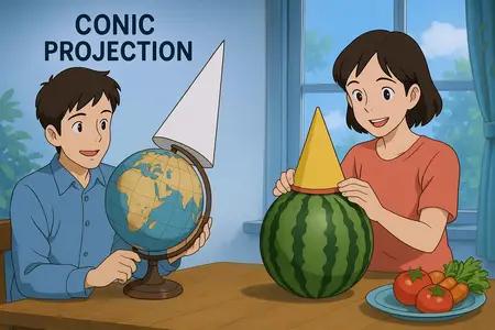 Conic Projection Meaning
