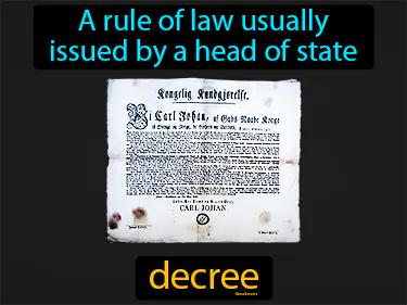 Decree Meaning