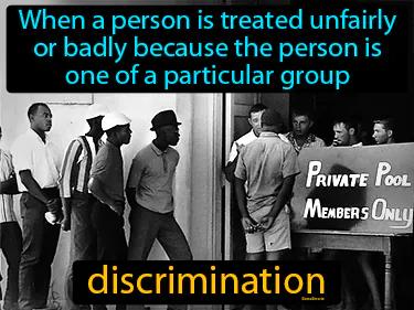 Discrimination Meaning