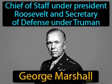 George Marshall Meaning