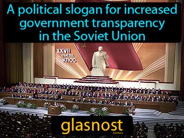 Glasnost Meaning