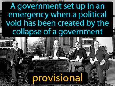 Provisional Meaning