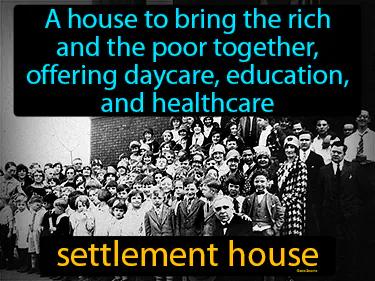 Settlement House Meaning