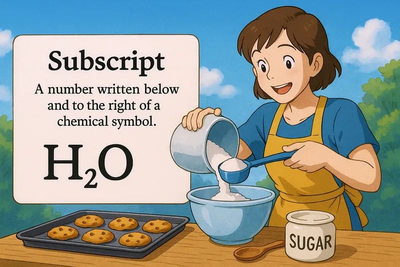 Subscript Meaning Subscript Meaning