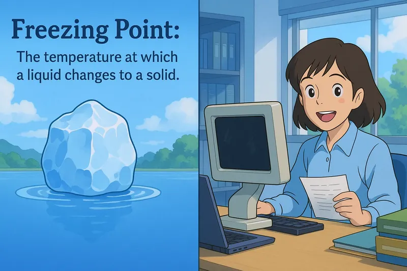 Freezing Point Meaning Freezing Point Meaning