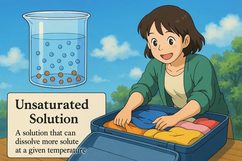 Unsaturated Solution Meaning Unsaturated Solution Meaning