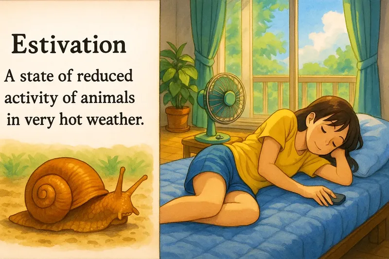 Estivation Meaning Estivation Meaning