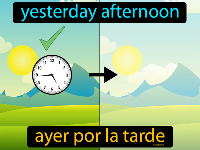 Ayer Por La Tarde Definition Ayer Por La Tarde Definition